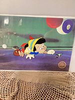 Full view of unframed Pinocchio serigraph print