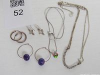 Group shot showing all jewelry pieces laid out