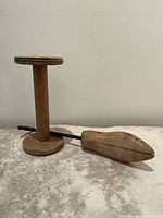 Hat block stand and shoe stretcher together