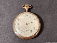 Full view of Waltham pocket watch front