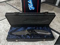 Knife in presentation case showing full view