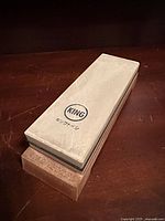 Top view of King whetstone showing brand mark