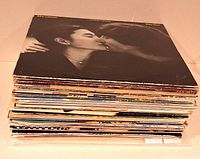 Stack of over 30 LP albums