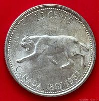 Reverse side showing bobcat and denomination