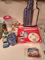 Group shot of all items on table