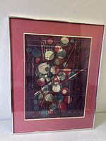 Full view of framed Sheila Maki print with mat and frame