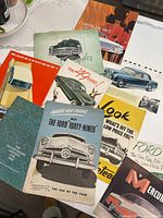 Group shot showing all six brochures