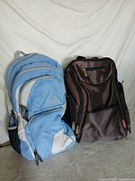 Front view of both backpacks