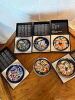 Overview showing six plates, five boxed