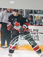 Autographed Team Canada action photo close-up