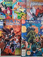 Group shot of all five comic fronts