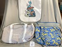 All three tote bags side by side
