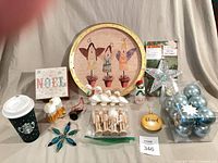 Group shot of all items arranged on backdrop