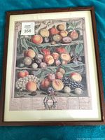 Full view of framed Robert Furber Autumn print