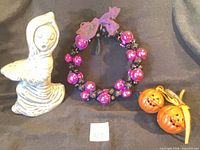 full lot view with ghost, wreath, pumpkin bells