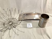 All three stainless pieces together