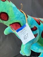 Close-up of neck and chest showing fabric texture and MaxSold tag