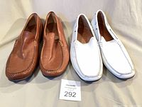 Both pairs of loafers side by side