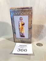 Front of boxed Saint Joseph Home Seller figurine