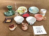All twelve items arranged together