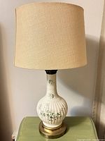 single lamp showing shade and body