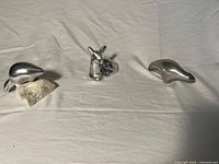 All three Hoselton aluminum sculptures on display