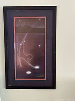 Full view of framed “The Star Maiden” reproduction print showing artwork, matting, and frame