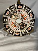 Front view of one Royal Crown Derby Imari plate