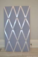 Front view of fabric ribbon picture board