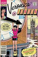 Cover of Veronica in London comic, Big Ben background