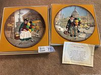 Both Royal Doulton character plates in boxes with card