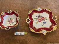 Both Pompadour pieces side by side showing scale