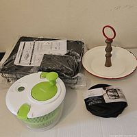 Overall lot view showing all four items