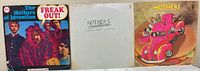 Front covers of three Mothers of Invention LPs