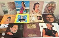 Group shot of all eleven LP jackets laid out