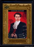 Front view of Connor Bedard UD Portraits rookie card in sleeve