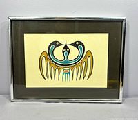 Framed print front view showing artwork and frame