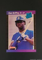 Front of 1989 Donruss Ken Griffey Jr. Rated Rookie card