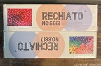 Side view of two sealed Rechiato puzzle boxes showing model numbers No.6661 and No.6617