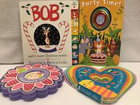 Overview of all four board books showing covers and shapes