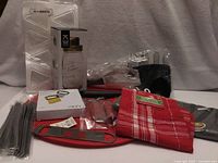 Group shot of all packaged kitchen items