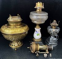 Group shot of all lamps and parts