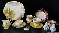 Group shot showing all 13 Royal Albert bone china pieces
