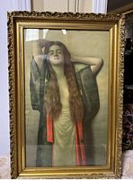 Framed lithograph full view