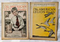 Both American Legion Weekly magazines front covers