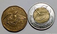 Both coins front sides