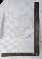 Full view of the L-shaped steel framing square