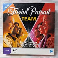 Front of Trivial Pursuit Team box