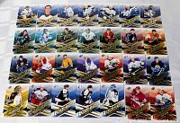 Full layout of 25 Upper Deck Rookie cards