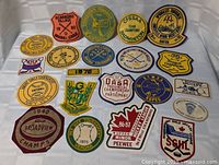 Overall view of entire patch collection laid out